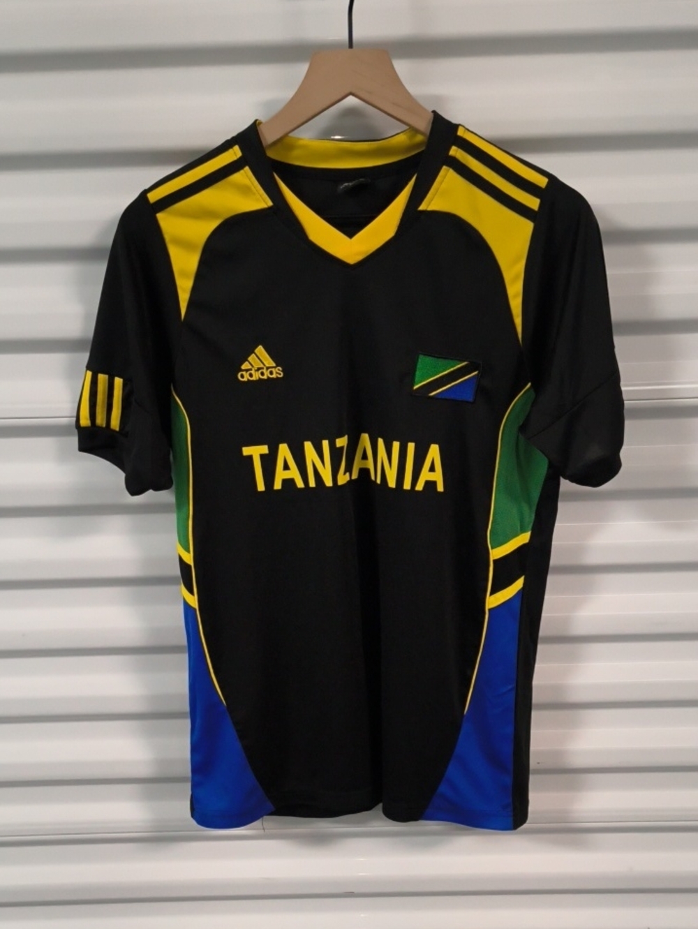 Adidas Tanzania National Team Men's Soccer Home Black Jersey XL